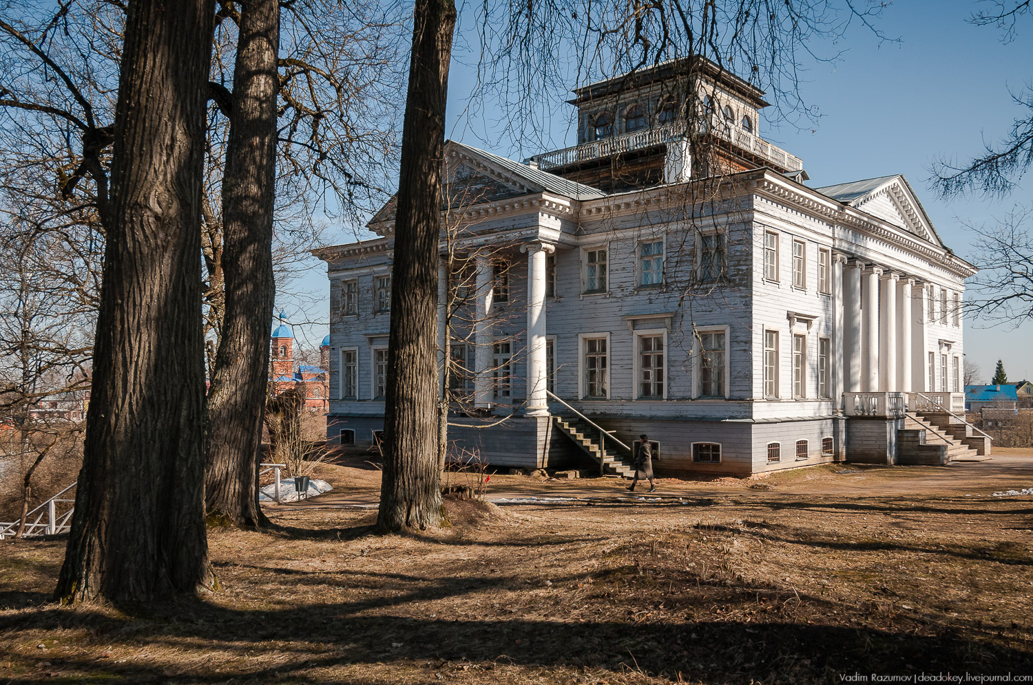 усадьба Рождествено с дрона, Ленинградская область