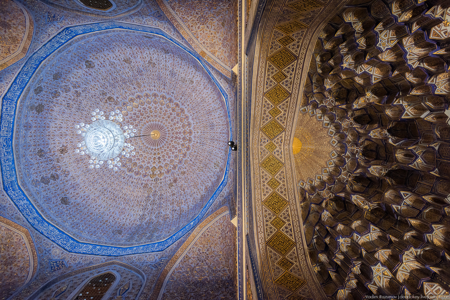 Узбекистан, Бухара и Самарканд, потолки, рельефная майлока, изразцы