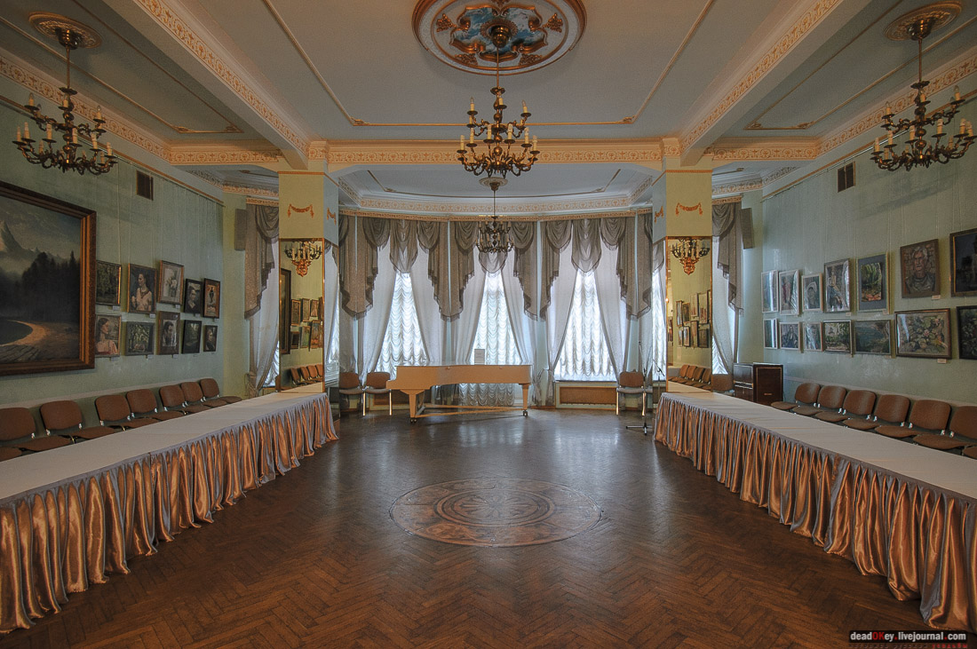 усадьба Коншиных, ул. Пречистенка д.16/2. Дом ученых. Интерьеры усадьбы.