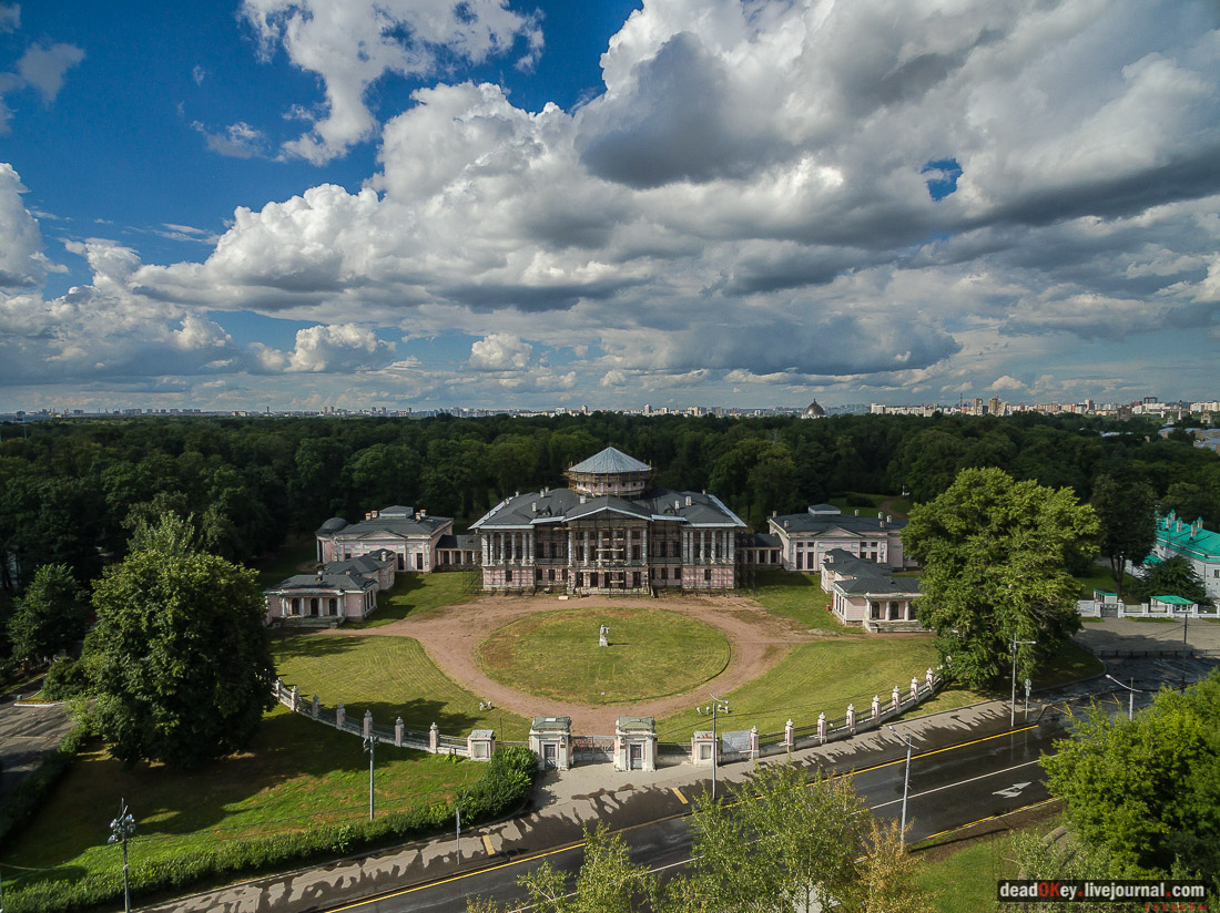 усадьба Останкино с квадрокоптера