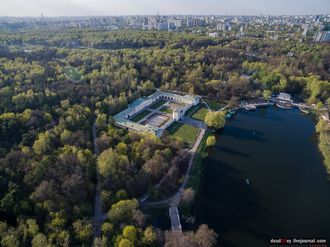 усадьба Кузьминки с квадрокоптера