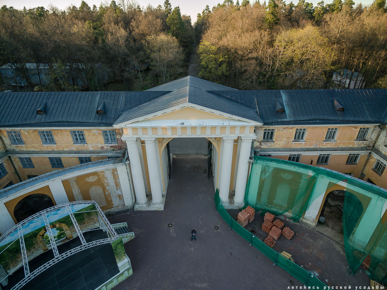 усадьба Архангельское с квадрокоптера (аэросъемка с дрона)