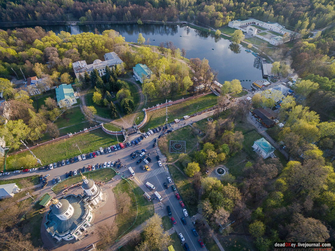 усадьба Кузьминки с квадрокоптера
