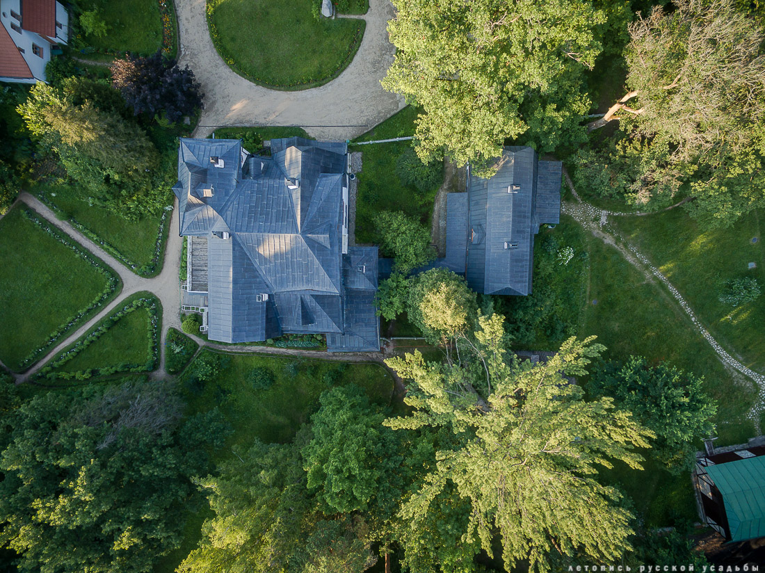 усадьба Поленово с дрона и квадрокоптера, аэрофотосъемка