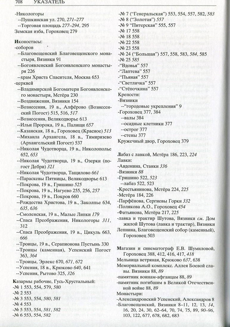 Свод памятников архитектуры и монументального искусства Владимирской области в двух томах