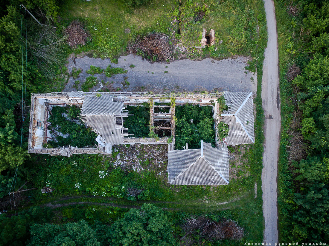 усадьба Баловнево с квадрокоптера и с дрона