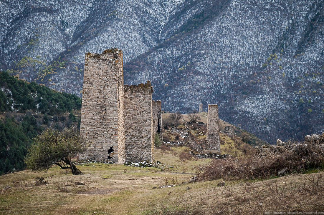 Башенный комплекс Фалхан, Ингушетия, Джейрахское ущелье.