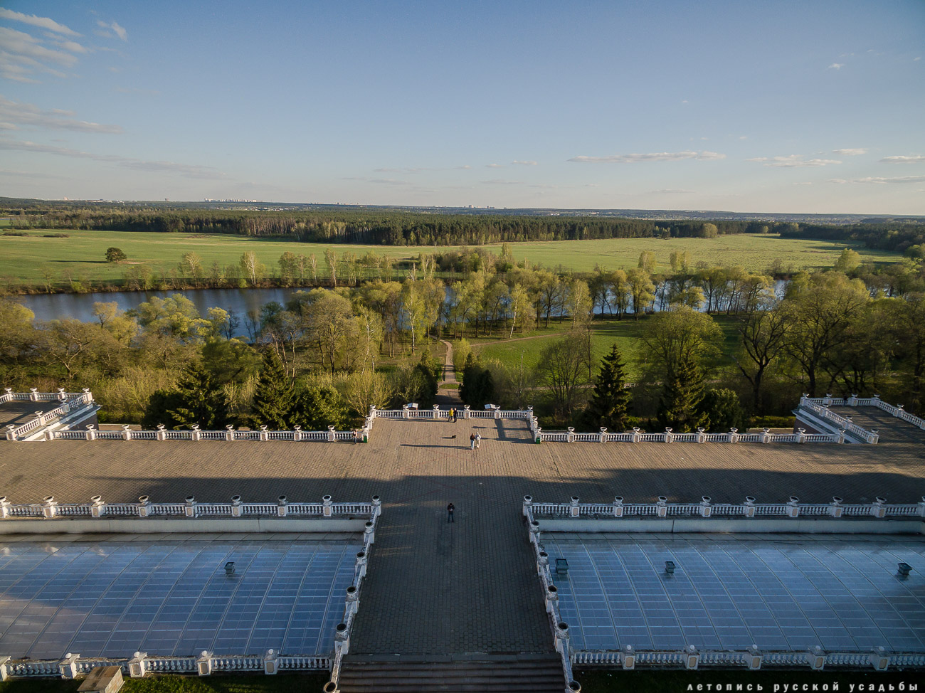 усадьба Архангельское с квадрокоптера (аэросъемка с дрона)