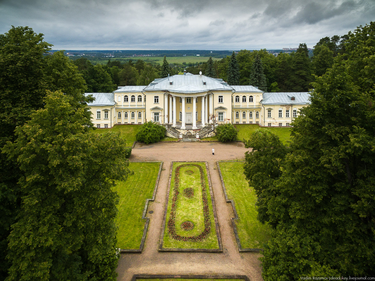 усадьба Введенское с квадрокоптера и дрона, Одинцовский район, Звенигород