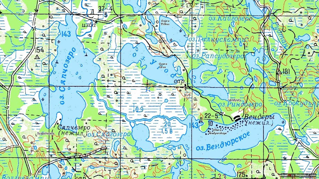 заброшенная деревня Сяпчозеро, Карелия, Кондопожский район
