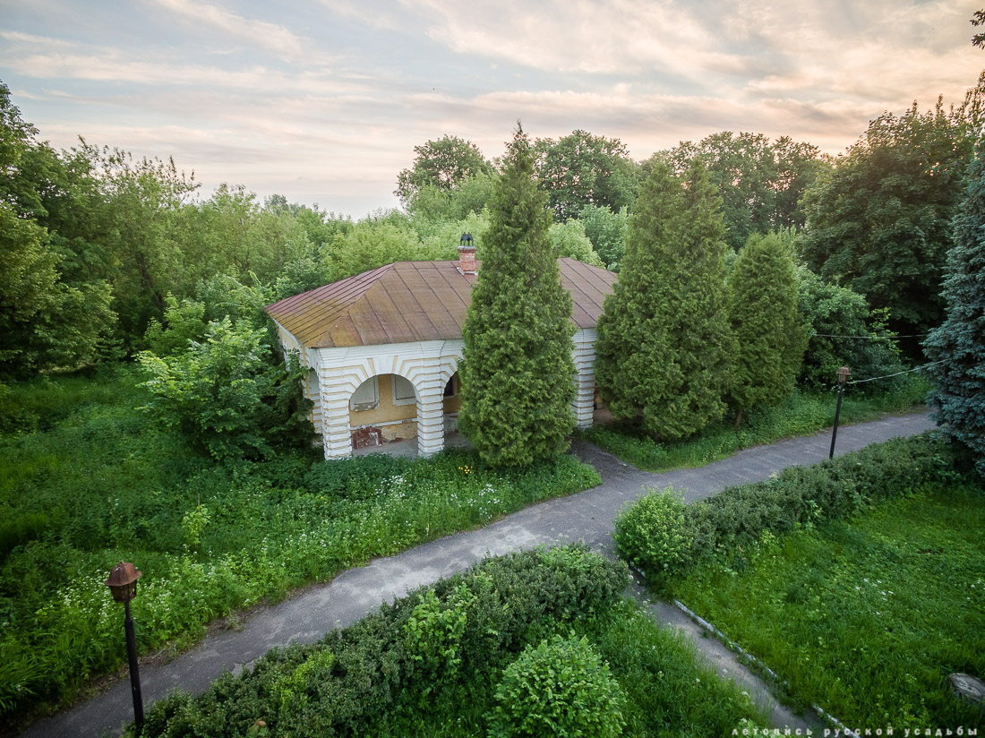 усадьба Глинки Якова Брюса с квадрокоптера, Московская область, Щелковский район