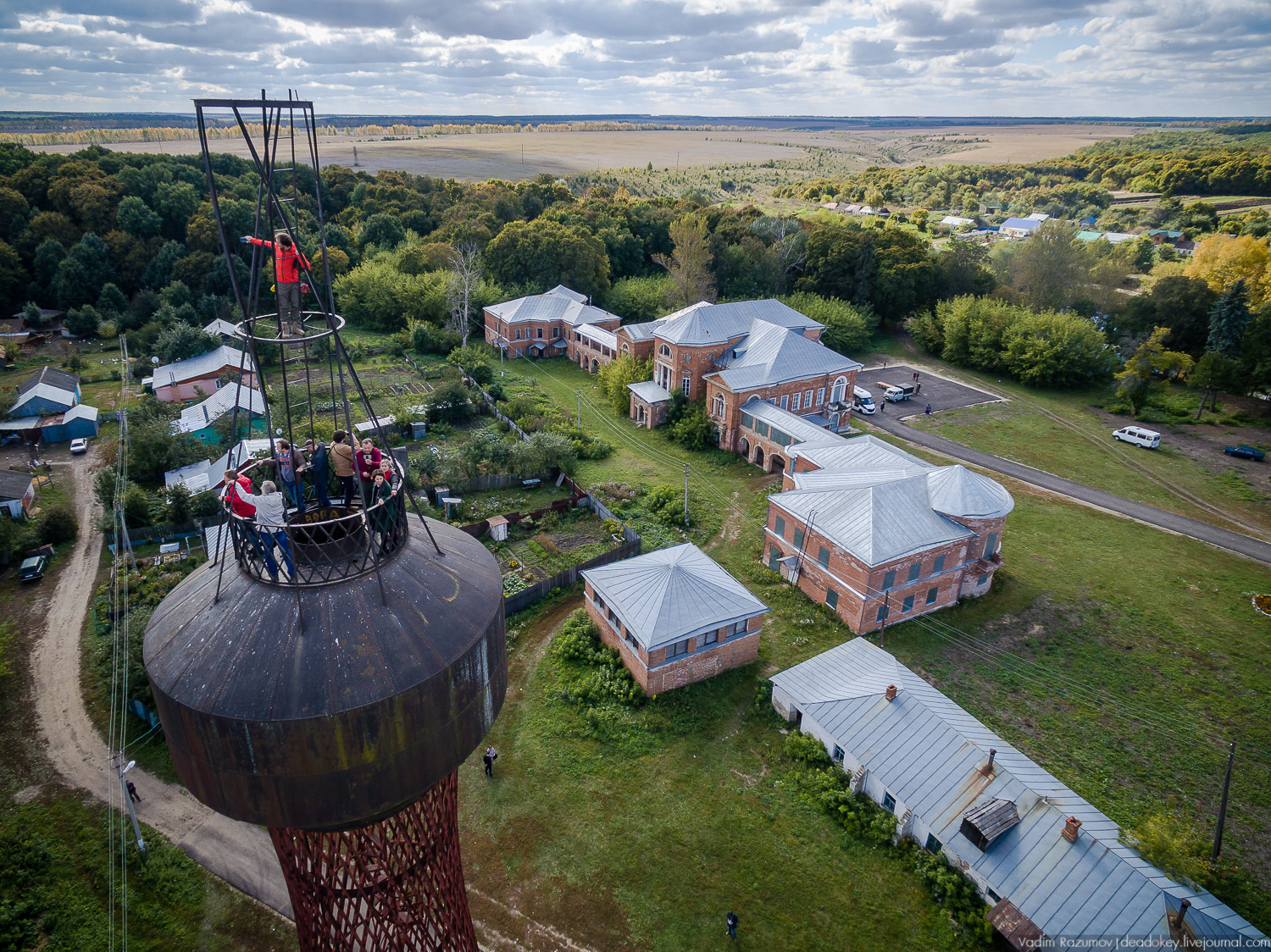 усадьба Полибино с дрона и квадрокоптера, Липецкая область