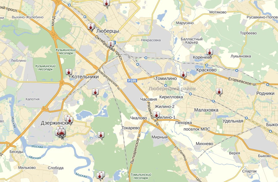 Карту усадеб России