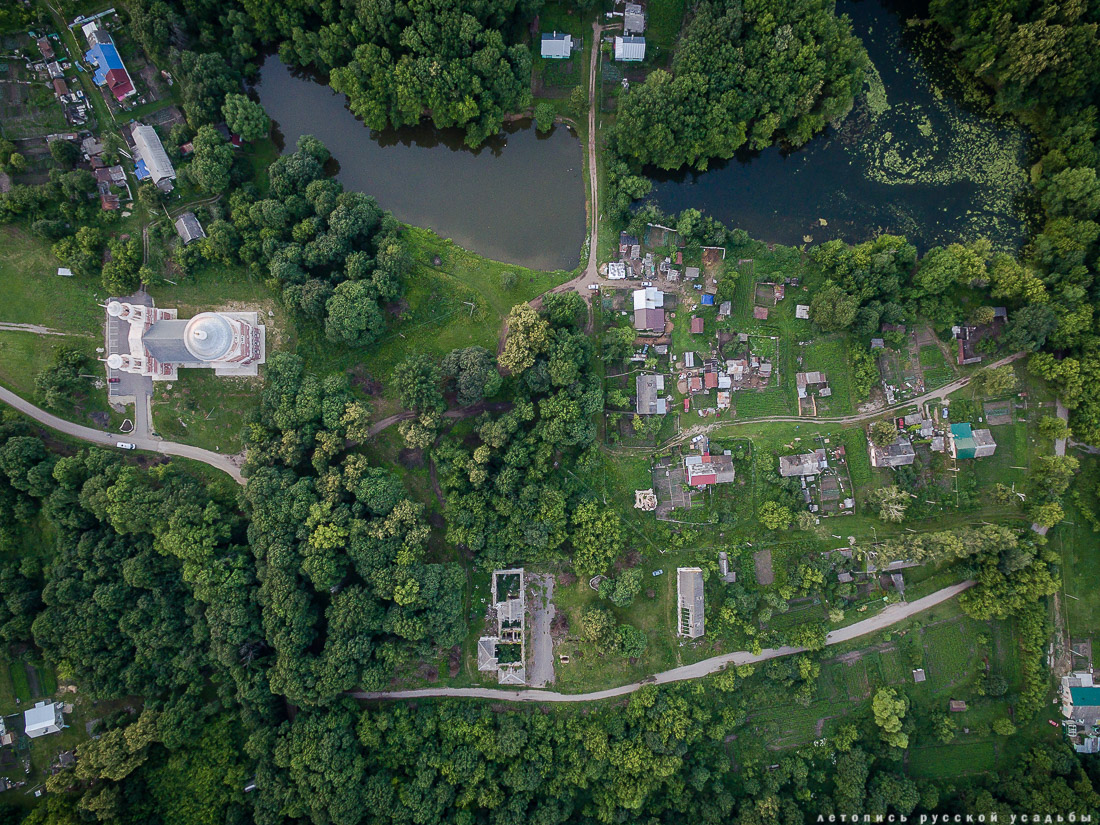 усадьба Баловнево с квадрокоптера и с дрона