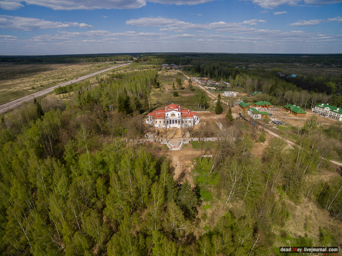усадьба Студеные Ключи с квадрокоптера