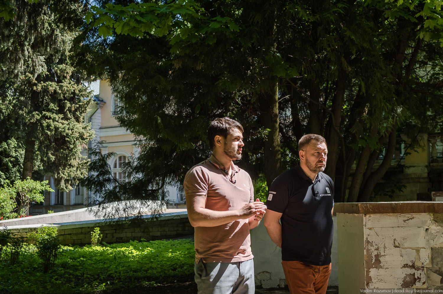 Усадьба Узкое, съемка программы SpasiboCheff, Илья Лазерсон и Вадим Разумов