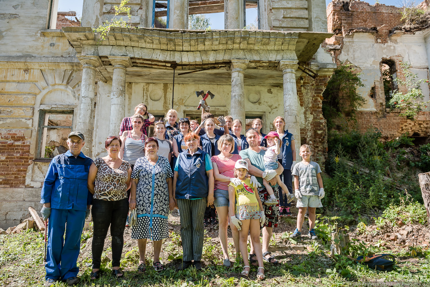 усадьба Сергиевское-на-Упе, Усадебные волонтеры 24 августа 2019 года