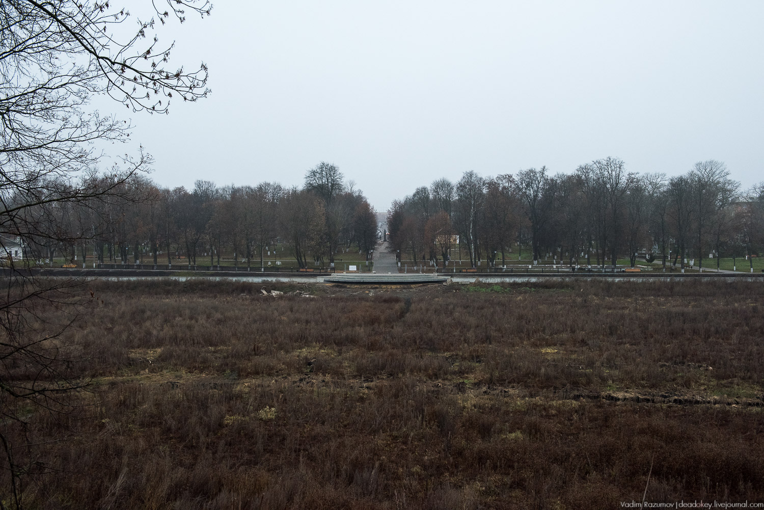 Богородицк, ограда набережной дворцового пруда