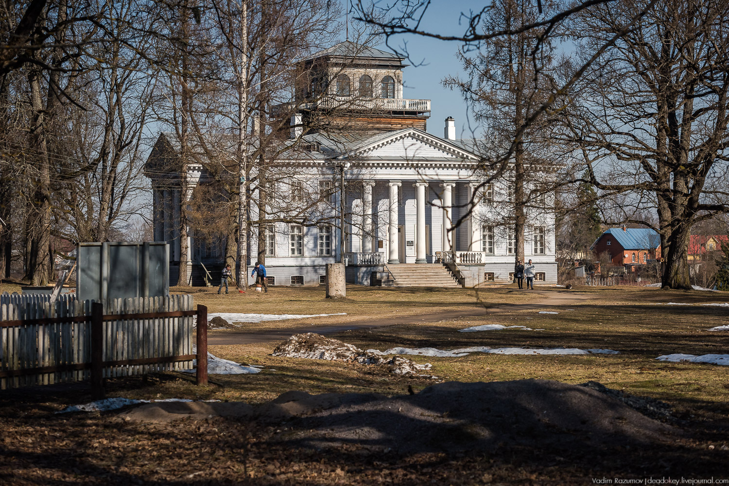усадьба Рождествено с дрона, Ленинградская область