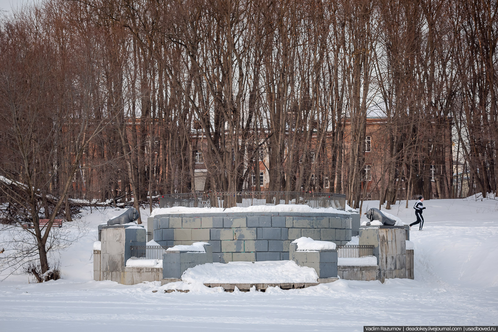Усадьба Кузьминки, Москва, январь 2019 года