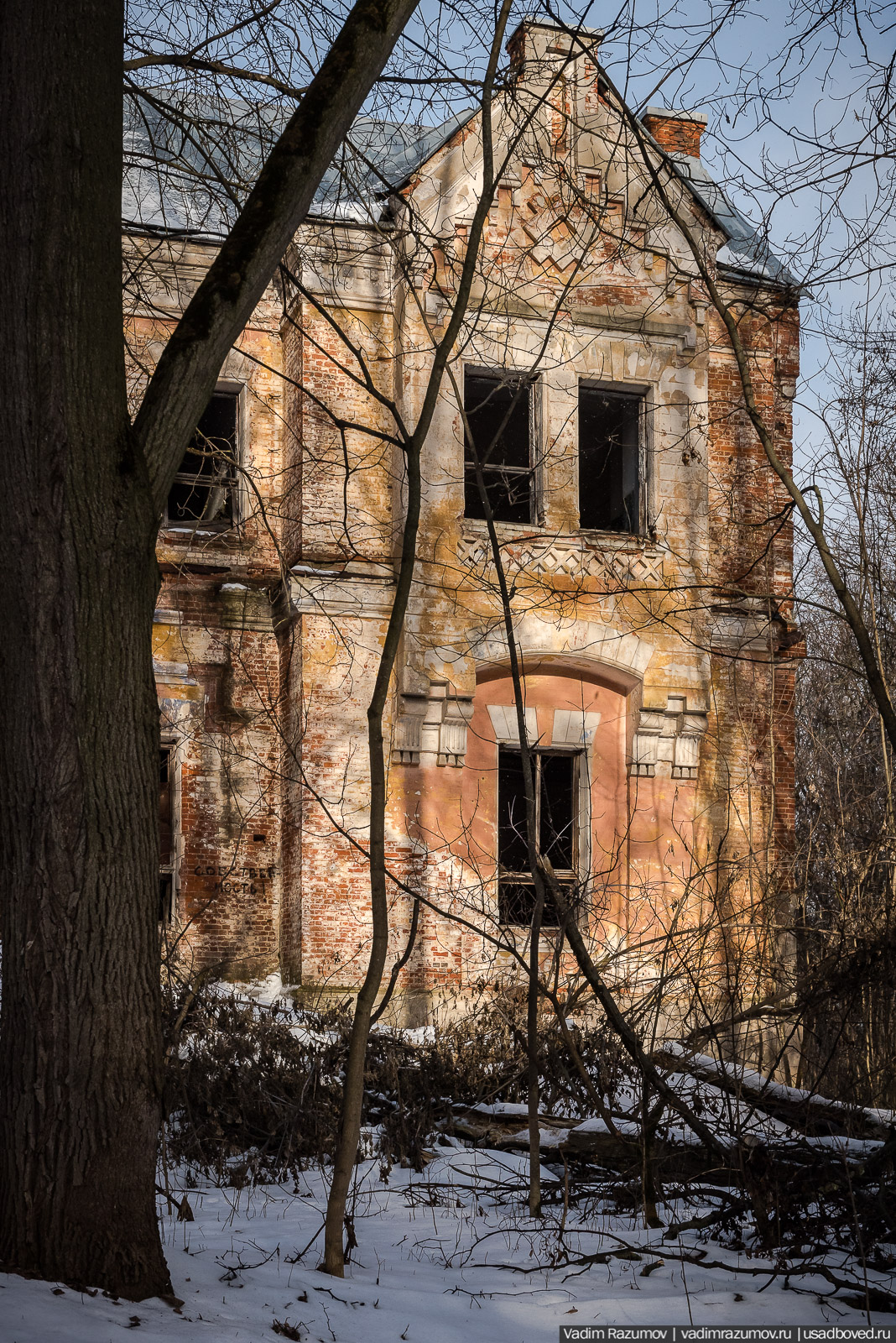 усадьба Хрусловка, Тульская область, Веневский район, зима 2020 год