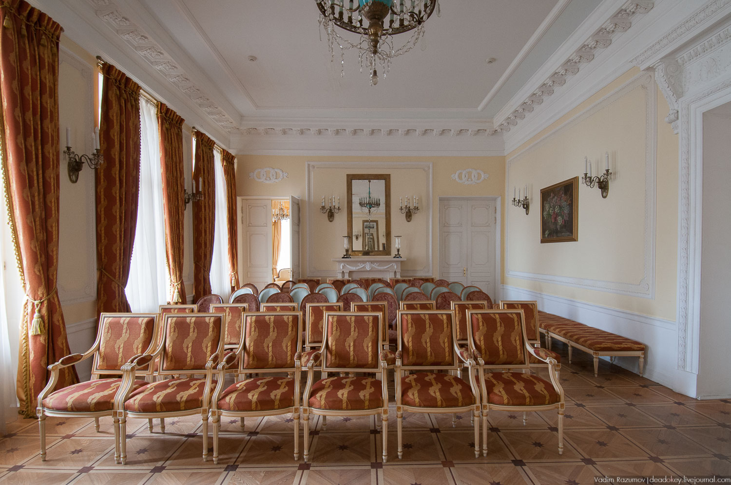 усадьба Введенское, интерьеры главного дома, Фото Вадим Разумов, Летопись Русской усадьбы