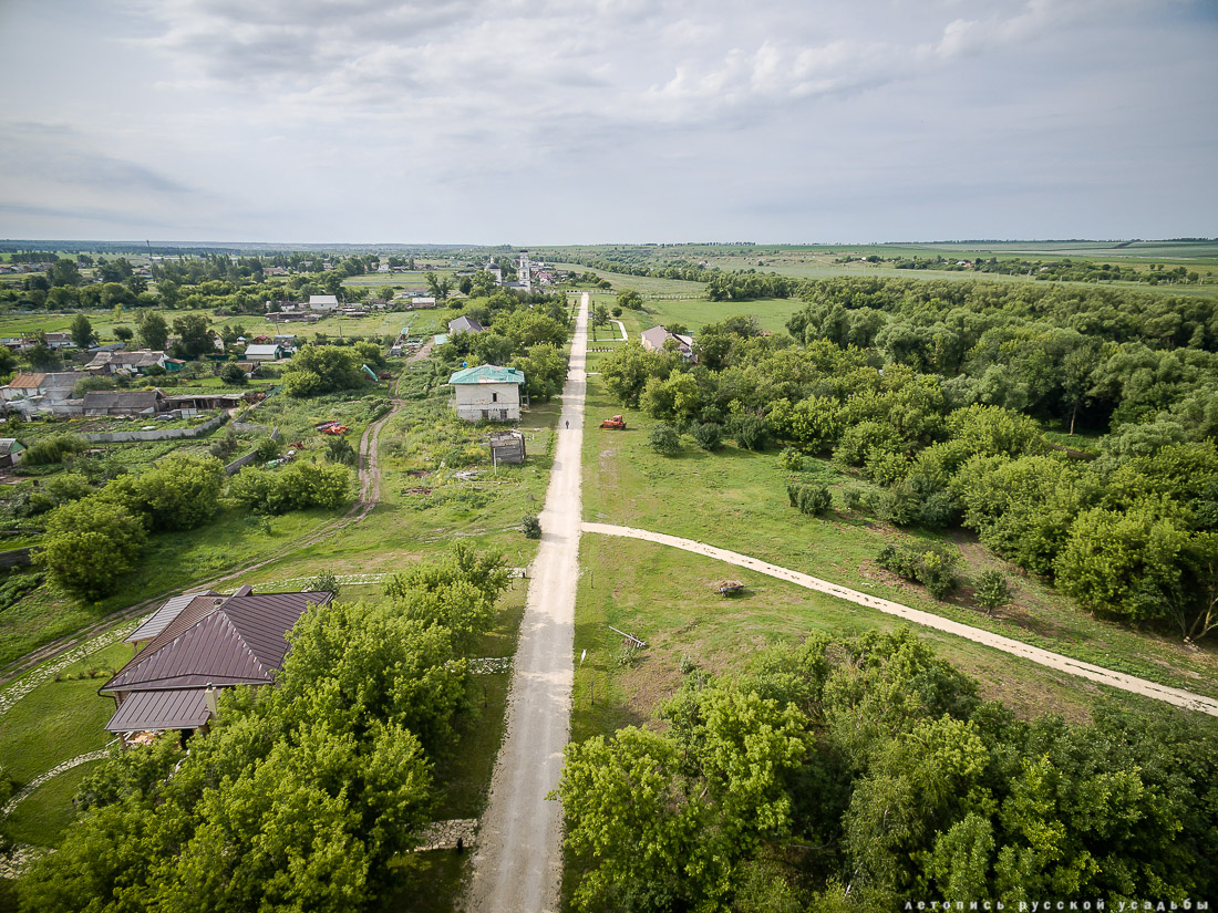 усадьба Скорняково-Архангельское в квадрокоптера. Усадьба на Дону.