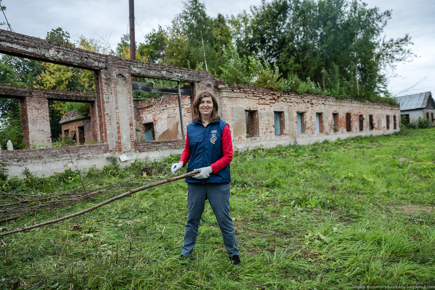 усадьба Никольское-Обольяниново, Усадебные волонтеры, субботник 17 августа 2019 года