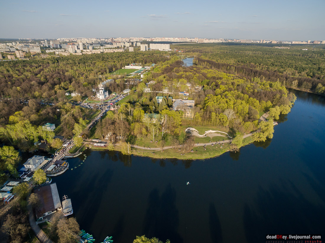 усадьба Кузьминки с квадрокоптера
