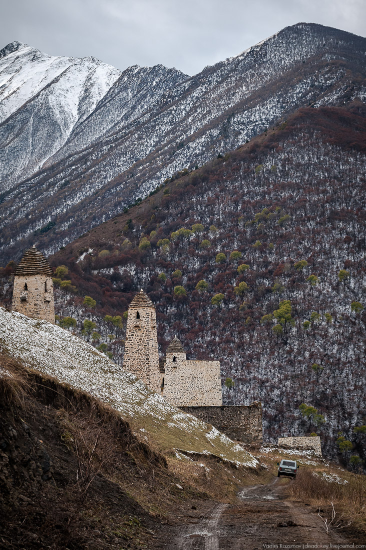 Башенный комплекс ЭРЗИ, Ингушетия, Джейрахское ущелье.