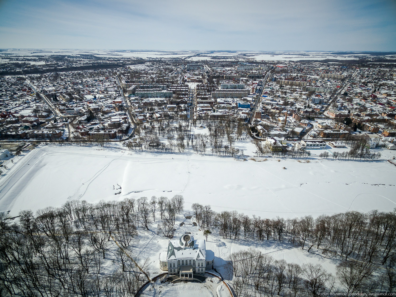 усадьба Богородицк, с дрона и квадрокоптера