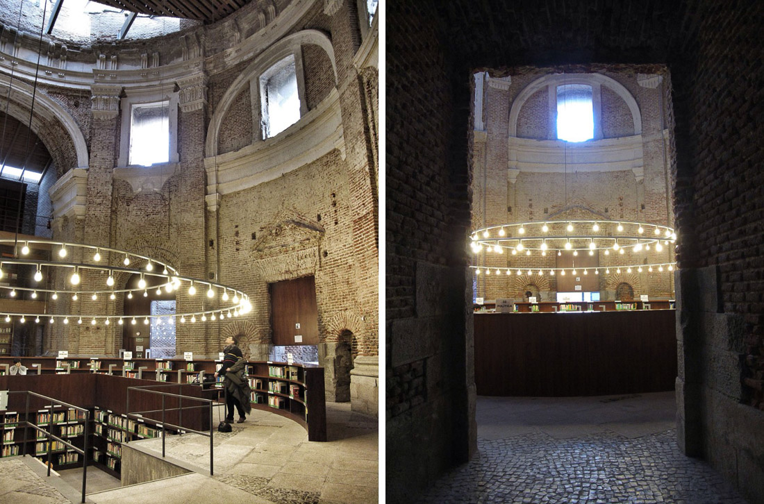 библиотека в бывшем храме, Испания, г. Мадрид, р-н Лавапьес.