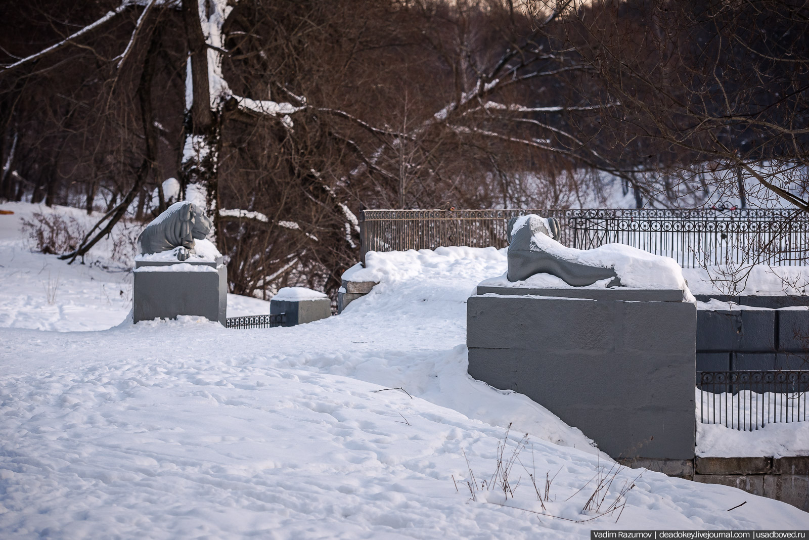 Усадьба Кузьминки, Москва, январь 2019 года