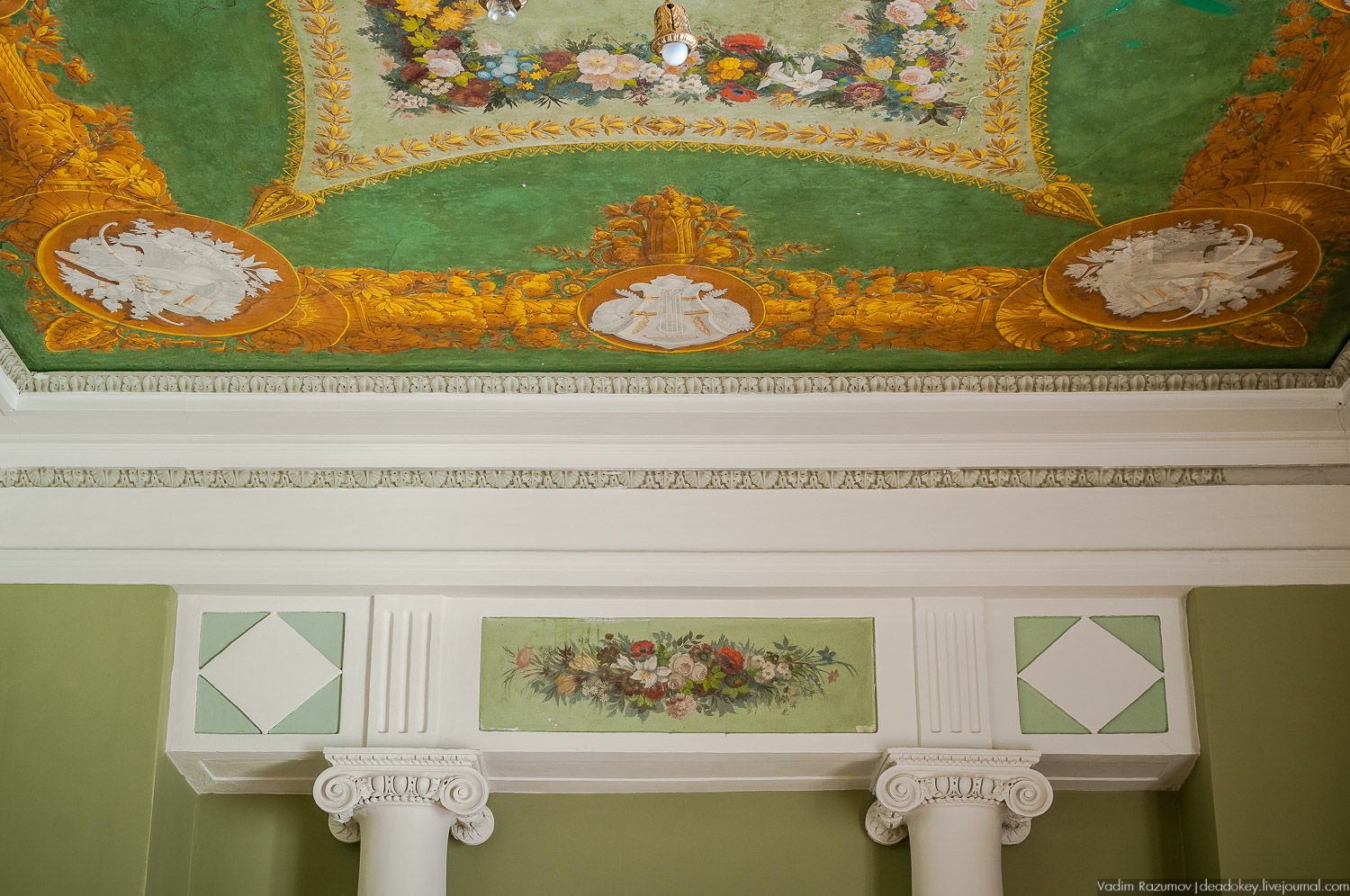 усадьба Братцево, Москва, интерьеры главного дома