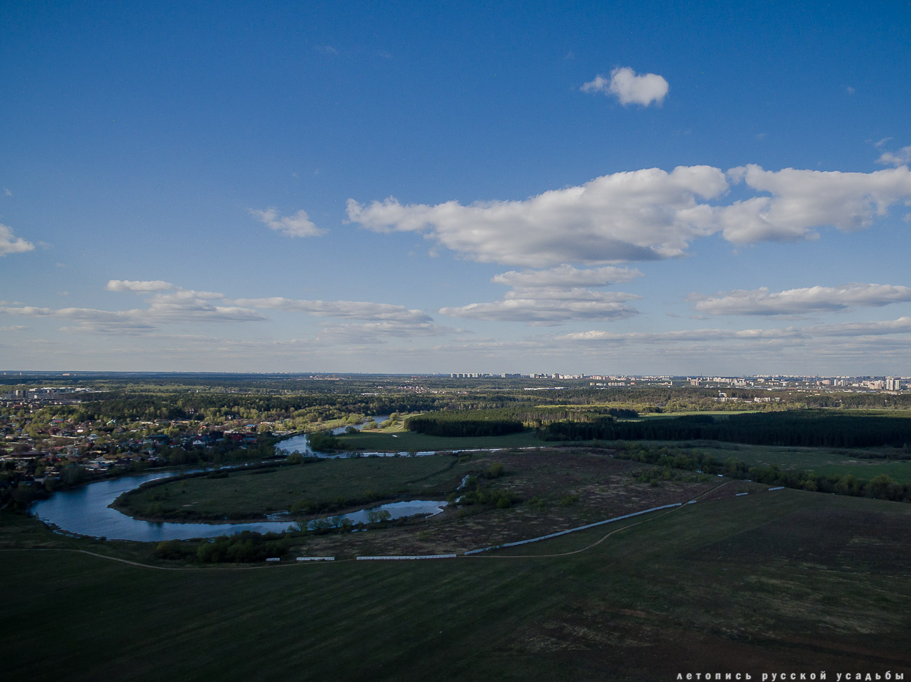 усадьба Архангельское с квадрокоптера (аэросъемка с дрона)