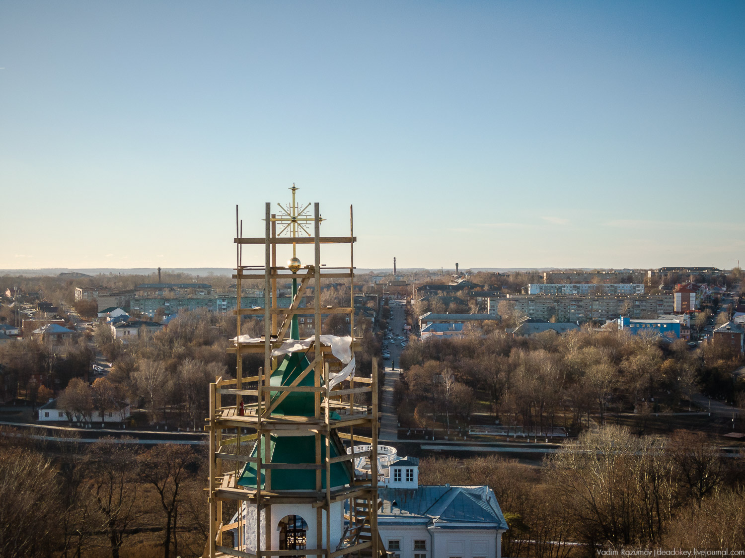 Богородицк дворец с дрона осень 2018 года