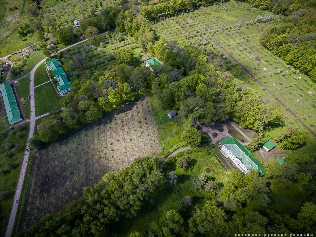 В гости с дроном к Л.Н. Толстому в усадьбу Ясная Поляна, Тульская область, Щекинский район, дер. Ясная Поляна