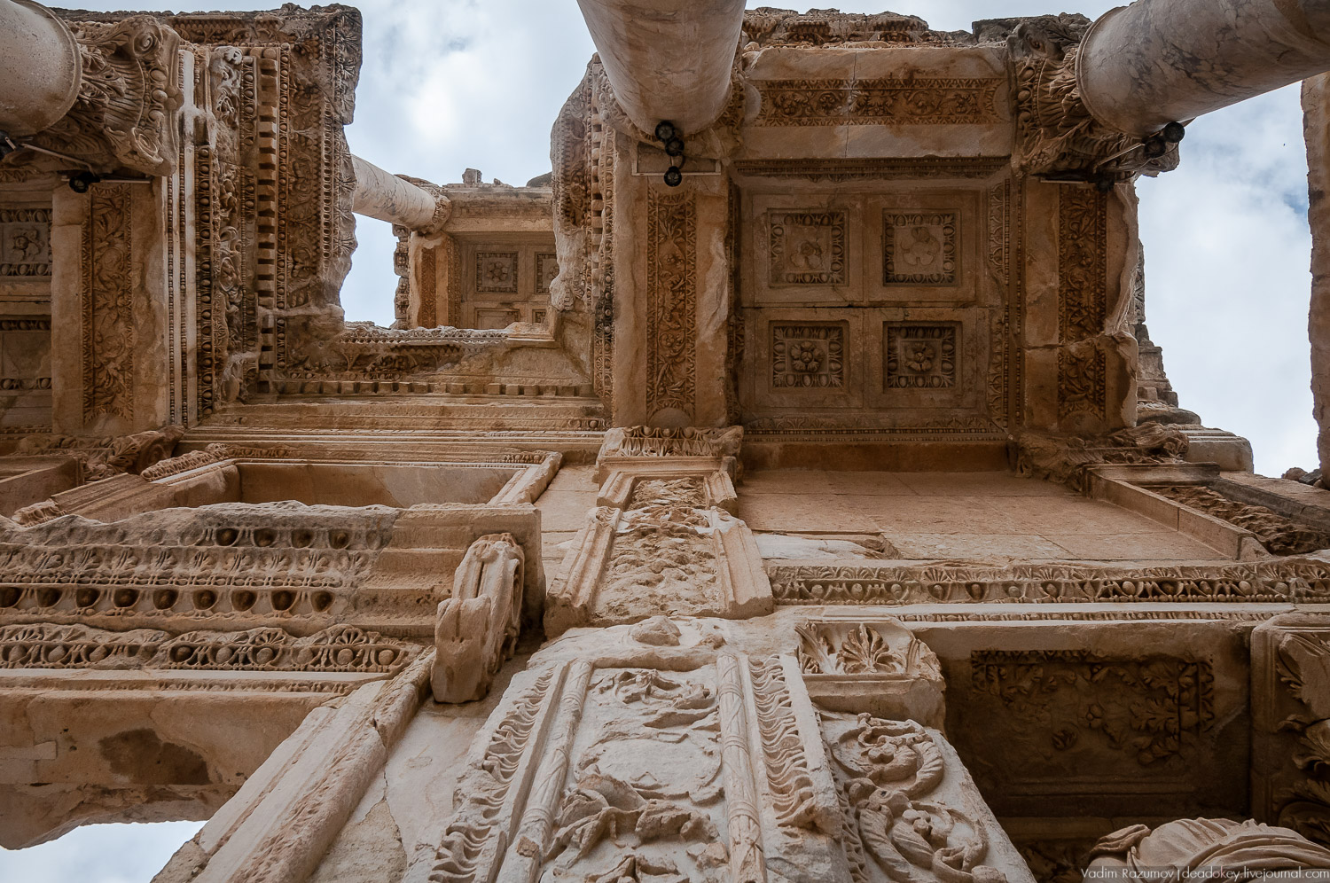 Эфес, библиотека, античные руины, Турция