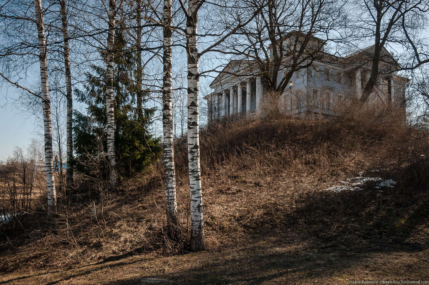 усадьба Рождествено с дрона, Ленинградская область