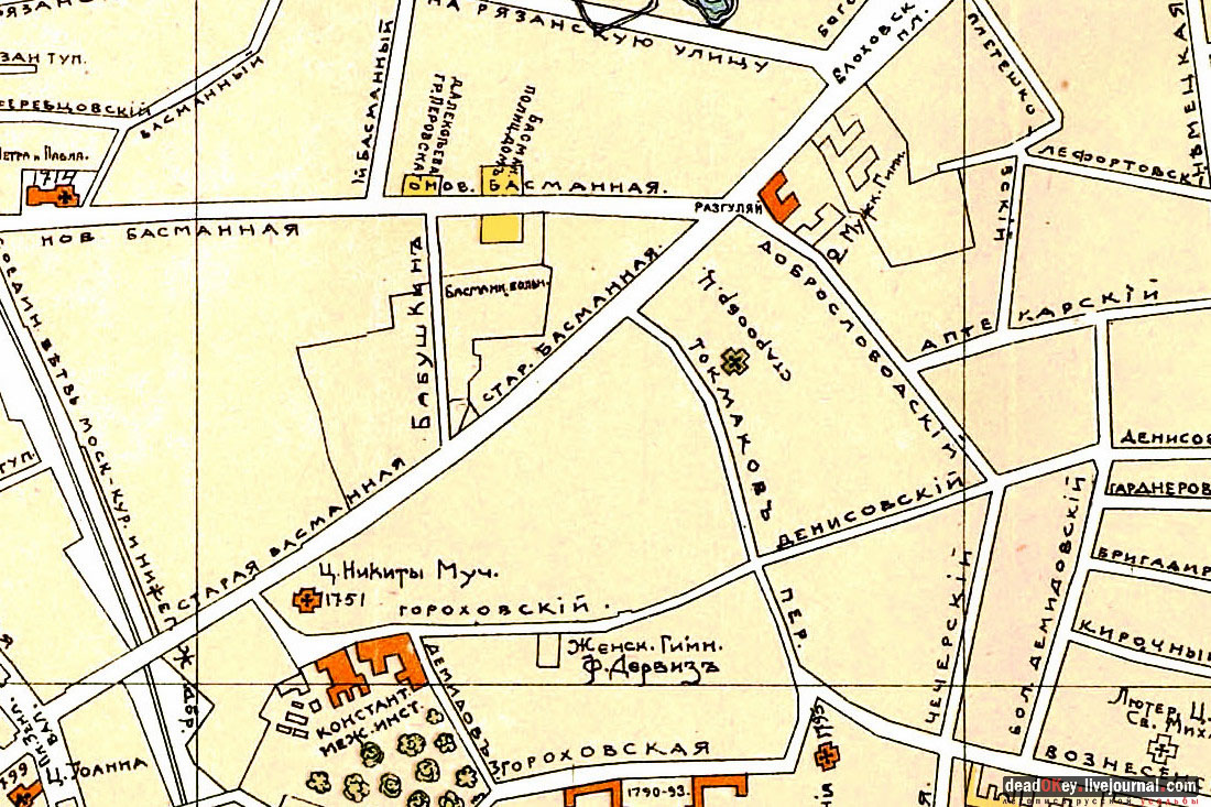 Дом Рокотова на Старой Басманной