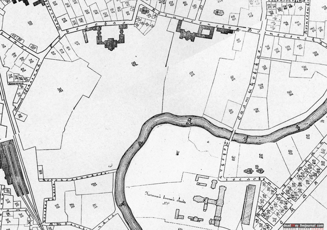 карта, Немецкая слобода, Басманный район, Москва, Яуза, усадьба Разумовского на Гороховом поле (г. Москва, ул. Казакова, д.18)
