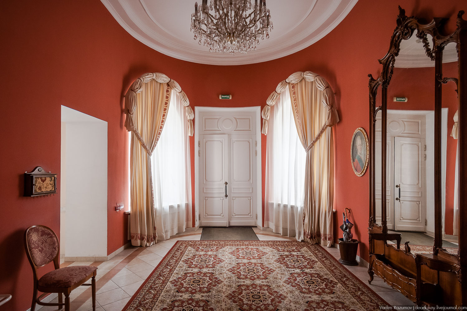 усадьба Введенское, интерьеры главного дома, Фото Вадим Разумов, Летопись Русской усадьбы