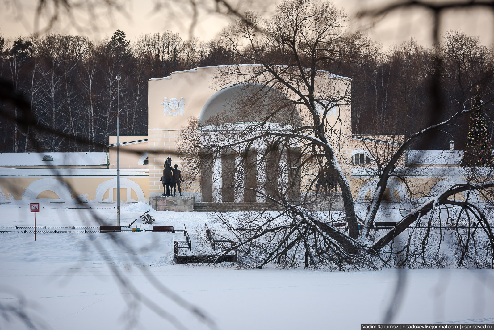 Усадьба Кузьминки, Москва, январь 2019 года