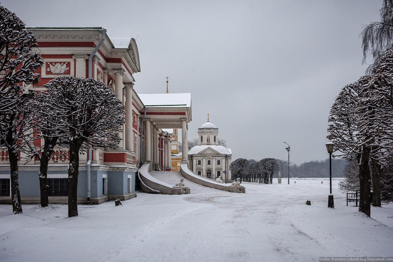 Усадьба Кусково зимой, 2018 год