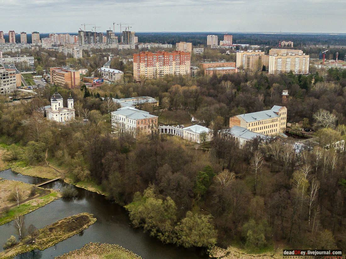 усадьба Пехра-Яковлевское, вид с квадрокоптера