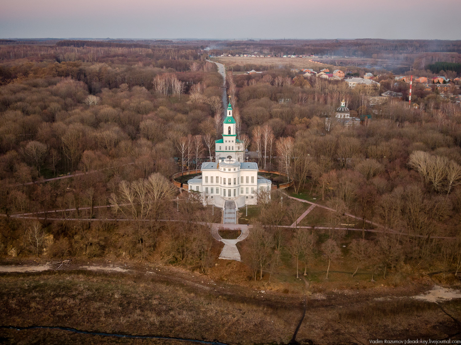 Богородицк, дворец на закате