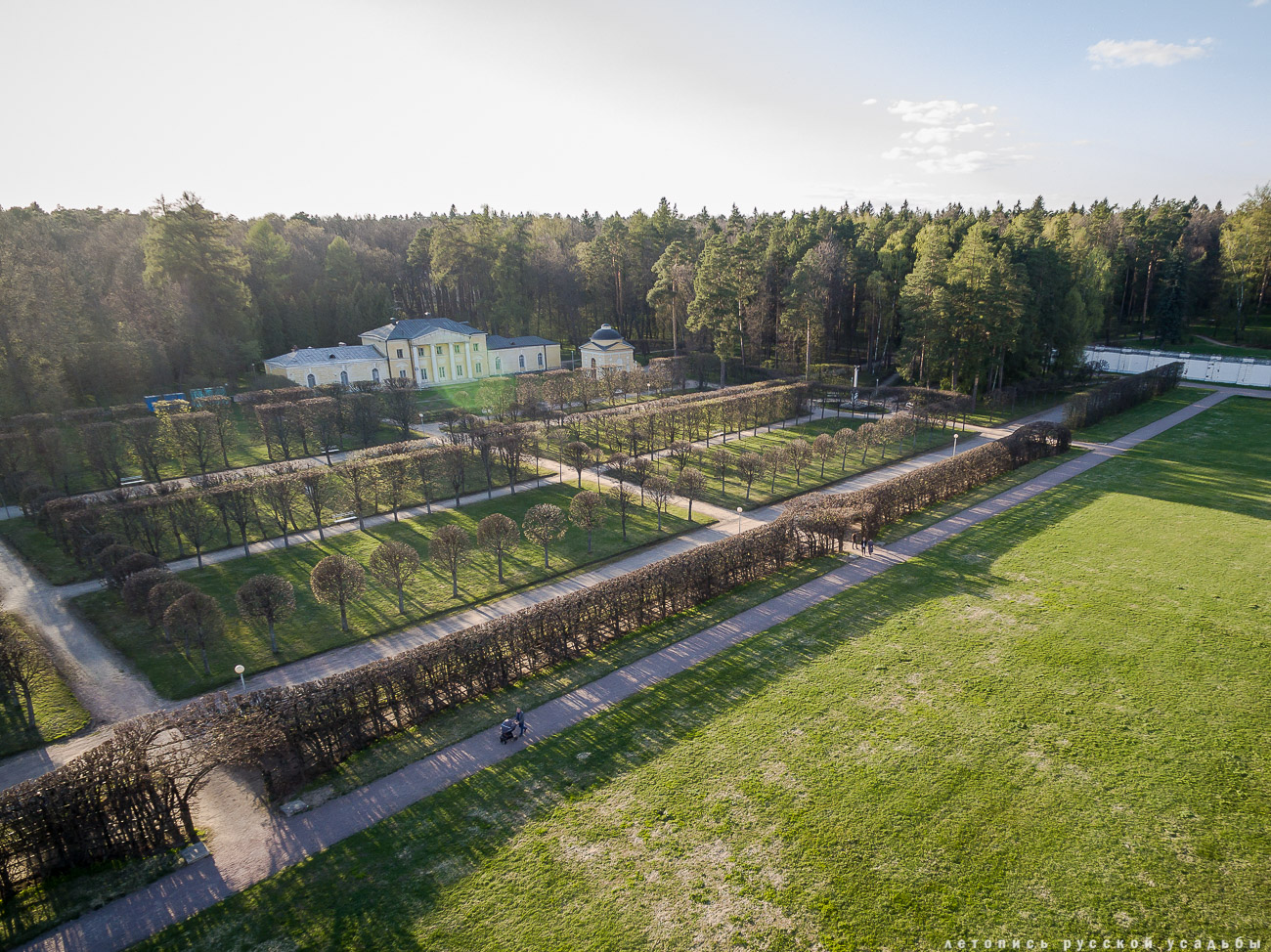 усадьба Архангельское с квадрокоптера (аэросъемка с дрона)