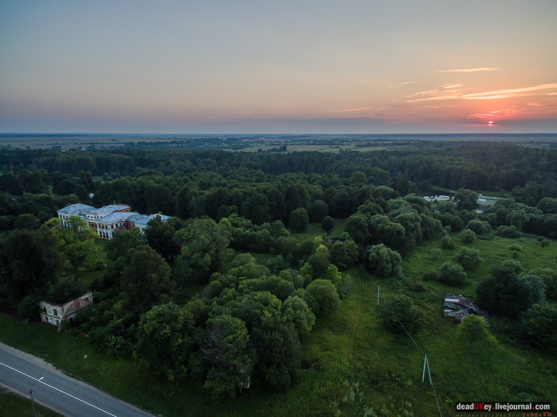 усадьба Ярополец Чернышевых с квадрокоптера