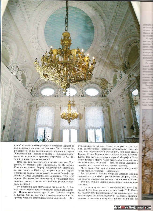 усадьба Грачевка (Ховрино), старые статьи