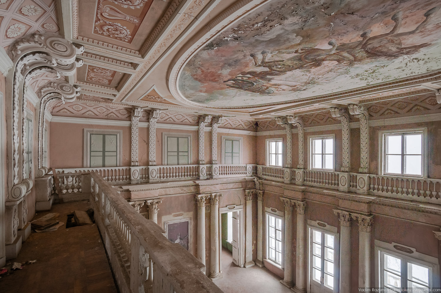 Усадьба Знаменское-Садки, интерьеры главного дома, Москва